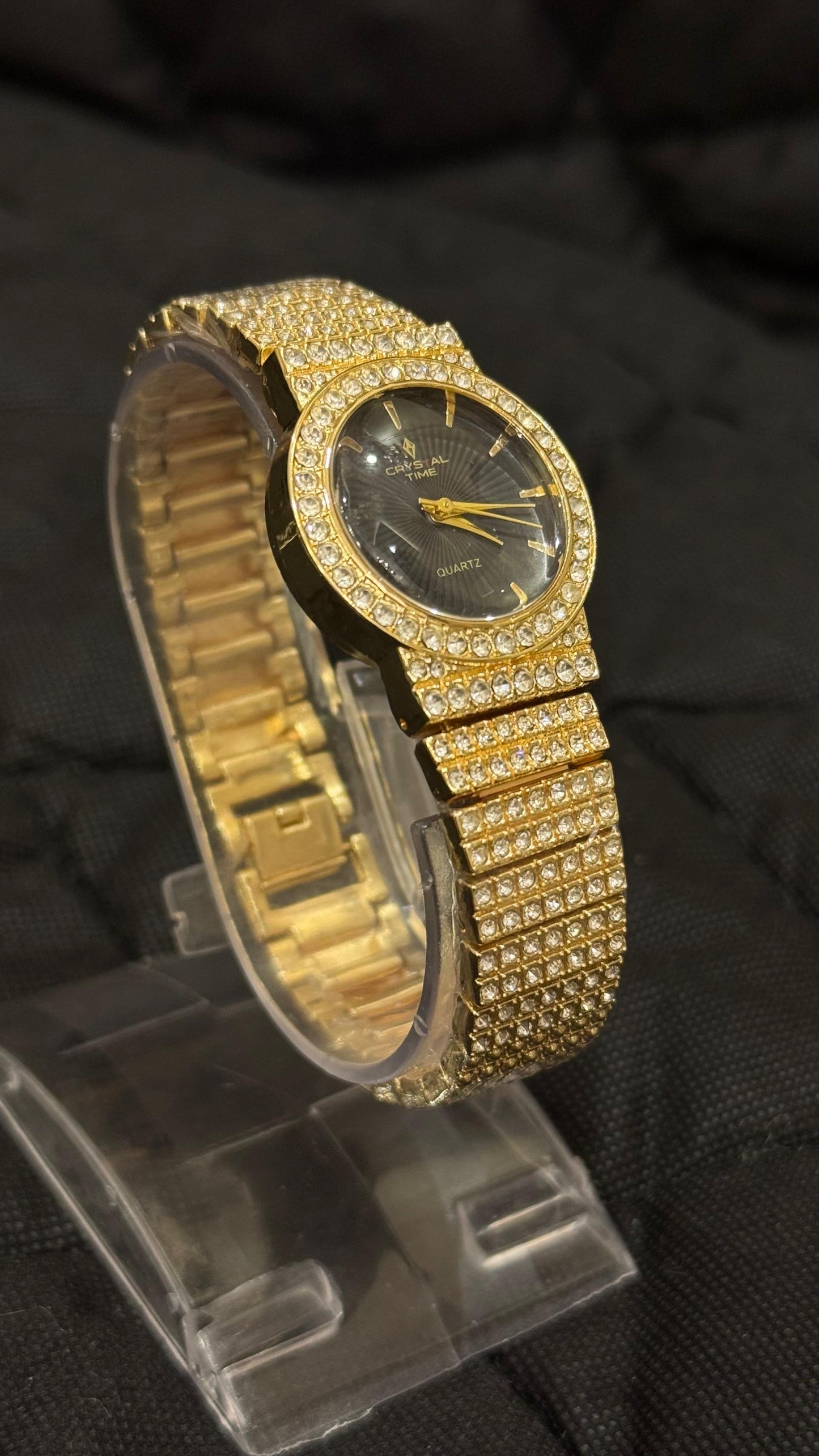 Quartz Crystal Time Women Watch