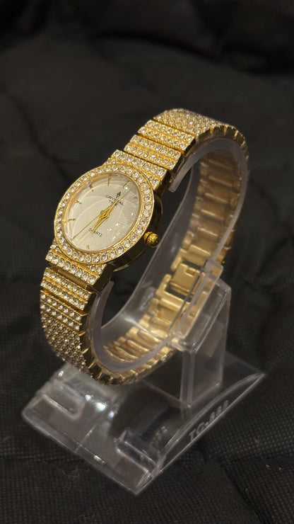 Quartz Crystal Time Women Watch