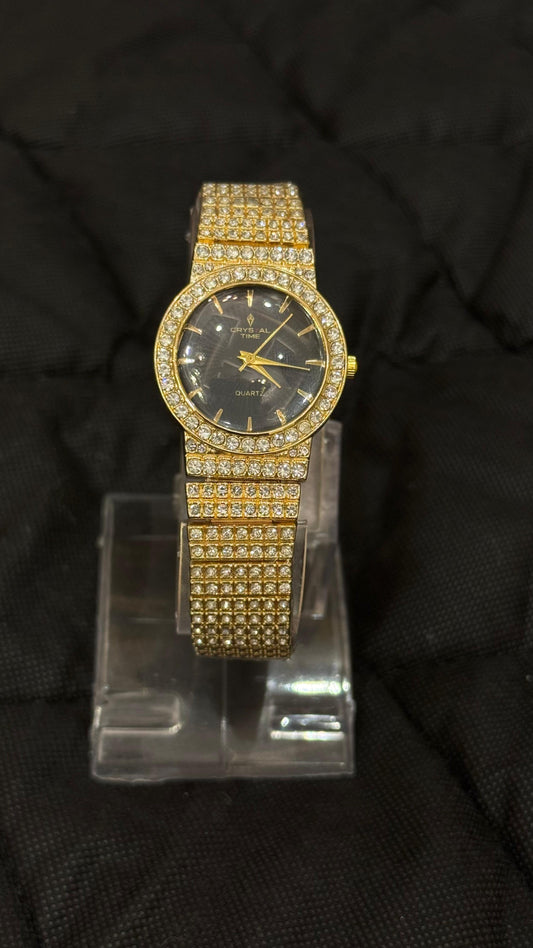 Quartz Crystal Time Women Watch